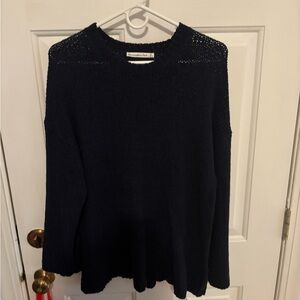Abercrombie & Fitch Open-Stitch Textural Crew Sweater